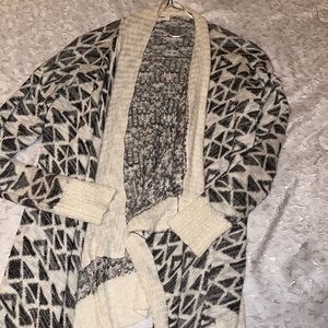 Black & white cardigan